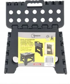 Opvouwbare Kruk - Keukentrap - Zwart -Schoonmaakartikelen Winkel 1010x1200 1