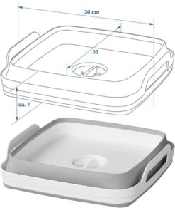 Opvouwbare Wasbak 18L - Met Stop - Afwasbak - Afwasteil - 30x30x20 Cm -Schoonmaakartikelen Winkel 1014x1200