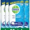 Dettol - Power & Fresh - Schoonmaakdoekjes - Oceaanfris - 4 X 80 Doekjes -Schoonmaakartikelen Winkel 1015x1200 2
