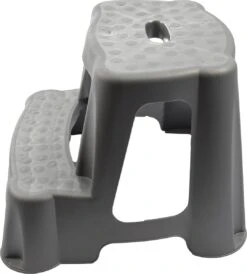 Grijs Kinderkrukje/opstapje Met 2 Treden 35 Cm - Keuken/badkamer Krukjes/opstapjes Voor Kinderen -Schoonmaakartikelen Winkel 1081x1200 2