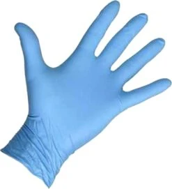 Wegwerp Handschoenen - Nitril Handschoenen - Blauw - L - Poedervrij - 100 Stuks
