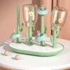 Merkloos Flessen Droogrek - Baby Flessenrek - Afdruiprek - Groen - Drying Rack - Bidon - Babyfles -Schoonmaakartikelen Winkel 1095x1200 4