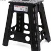 Merkloos Verdikt Kunststof Klapkruk-draagbaar-opvouwbare Kruk-Met Antislip Oppervlak Zwart 29x22cmx45cm -Schoonmaakartikelen Winkel 1109x1200 1