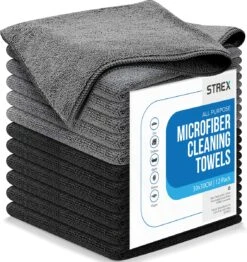 Strex Microvezeldoekjes - 12 Stuks 30 X 30 Cm - Wasbaar - Schoonmaakdoekjes - Schoonmaak / Auto