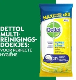 Dettol - 320 Schoonmaakdoekjes Power & Fresh - Citrus 2x80 - Oceanfris 2x80 -Schoonmaakartikelen Winkel 1147x1200 10