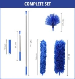 Telescopische Plumeau – Uitschuifbaar – Microvezel – Set Van 3 Opzetstukken – Stoffer – Ragebol -Schoonmaakartikelen Winkel 1147x1200 5