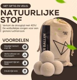 Drogerballen - Droogballen - Wasdrogerballen - Dryerballs - 6 Stuks - XL Formaat - Wol - Set -Schoonmaakartikelen Winkel 1155x1200 1