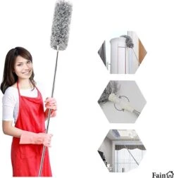 Fain® Plumeau Met Telescoopsteel – Grijs – 80 Tot 240 Cm - Uitschuifbaar – Wasbaar - Flexibel 360° Draaibaar – Duster - Microvezel Ragebol 21 Fain® Plumeau Met Telescoopsteel – Grijs – 80 Tot 240 Cm - Uitschuifbaar – Wasbaar - Flexibel 360° Draaibaar – Duster - Microvezel Ragebol -Schoonmaakartikelen Winkel 1171x1200 3