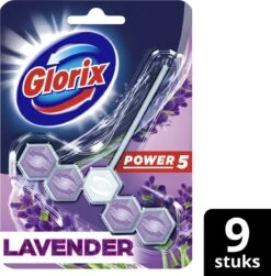 Glorix Power 5 Toiletblokken - Lavendel - 9 Stuks - Voordeelverpakking -Schoonmaakartikelen Winkel 1180x1200 6