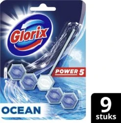 Glorix Power 5 Toiletblokken - Ocean - 9 Stuks - Halfjaarbox - Voordeelverpakking -Schoonmaakartikelen Winkel 1180x1200 7