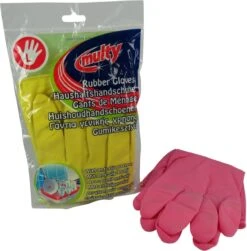 Multy Luxe Huishoudhandschoenen Maat L - Natuurlatex Met Kantoenen Vlokvoering - Anti Slip - Rubberen Handschoenen - Waterdicht - Natuurlijk Latex - Maat L -Schoonmaakartikelen Winkel 1180x1200 9