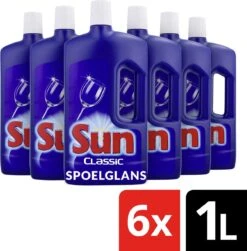 SUN® Sun Vaatwas Spoelglans - 6 X 1 L - Voordeelverpakking -Schoonmaakartikelen Winkel 1181x1200 2