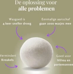 Goodlifehacks Originele XL 6 Stuks Drogerballen - Wasbollen - Wasverzachter - Zero Waste Dryerballs - Duurzaam - Herbruikbare Droogballen - Wit & Grijs - Energie Besparen -Schoonmaakartikelen Winkel 1182x1200