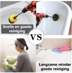 ESSIBLE Schrobborstel - Polypropyleen - Borstel Boormachine - Schrobborstel - Schuurborstel - Automatische Reiniging - 3 Delige Borstelset Voor Boormachine -Schoonmaakartikelen Winkel 1185x1200 2