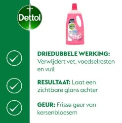 Dettol - Power & Fresh - Allesreiniger - Kersenbloesem - 8 X 1 Liter 14 Dettol - Power & Fresh - Allesreiniger - Kersenbloesem - 8 X 1 Liter -Schoonmaakartikelen Winkel 1189x1200 5