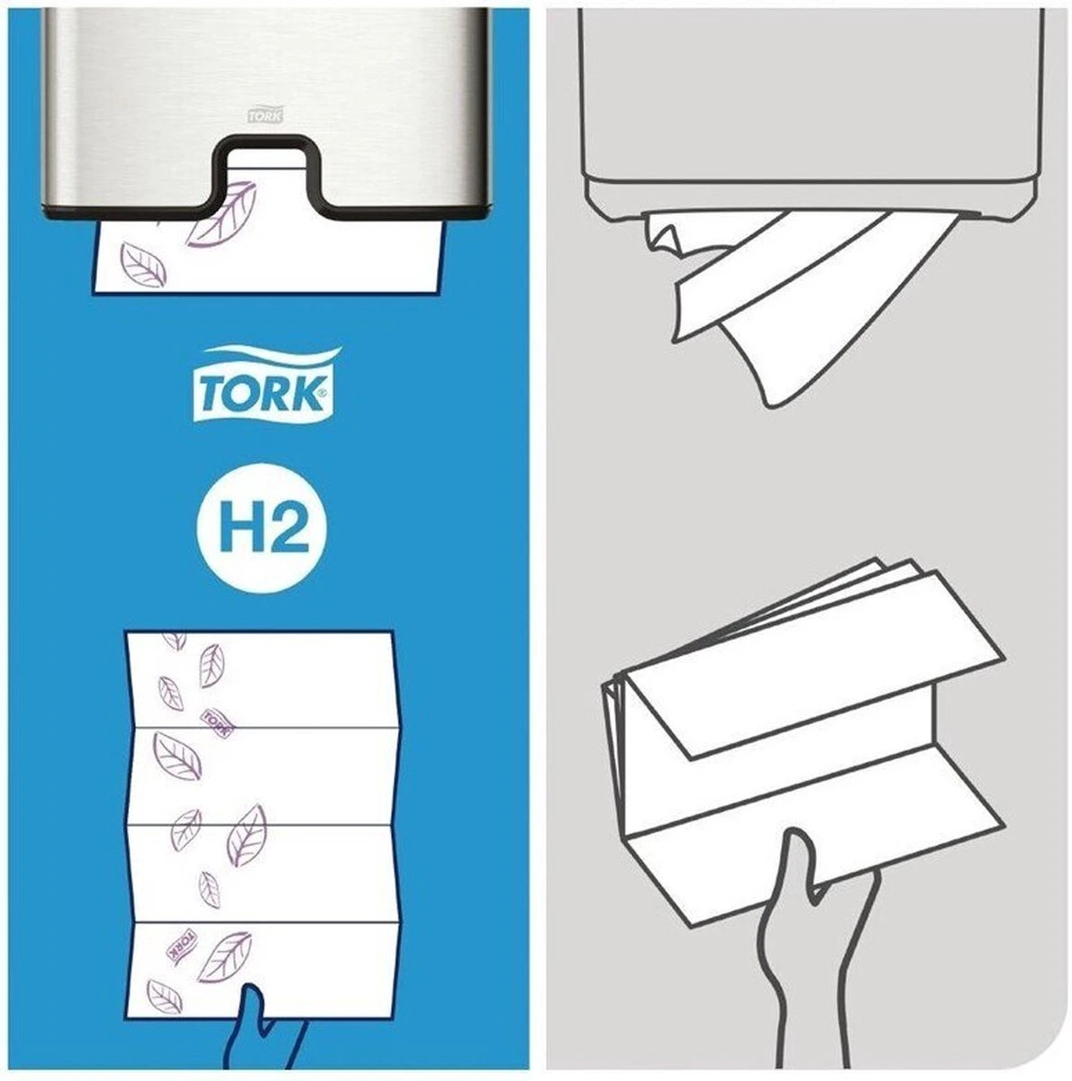 Tork Handdoekpapier Intervouw Super-soft 2-laags 2100 Vel 11 Tork Handdoekpapier Intervouw Super-soft 2-laags 2100 Vel - Afbeelding 9