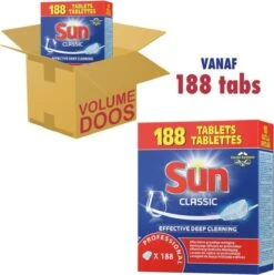 SUN® Sun Professional Vaatwastabletten - 188 Stuks -Schoonmaakartikelen Winkel 1195x1200 2