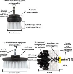 Kibani 9 Delige Borstelset Voor Boormachine - Wit, Rood, Geel - Voor Wielen, Tapijt, Bekleding, Beton En Steen | Schrobborstel – Boorborstel – Schuurborstel - Borstel Boormachine – Schoonmaakborstel – Reinigingsborstel – Tapijtreiniger - Borstelset 17 Kibani 9 Delige Borstelset Voor Boormachine - Wit, Rood, Geel - Voor Wielen, Tapijt, Bekleding, Beton En Steen | Schrobborstel – Boorborstel – Schuurborstel - Borstel Boormachine – Schoonmaakborstel – Reinigingsborstel – Tapijtreiniger - Borstelset -Schoonmaakartikelen Winkel 1197x1200 10
