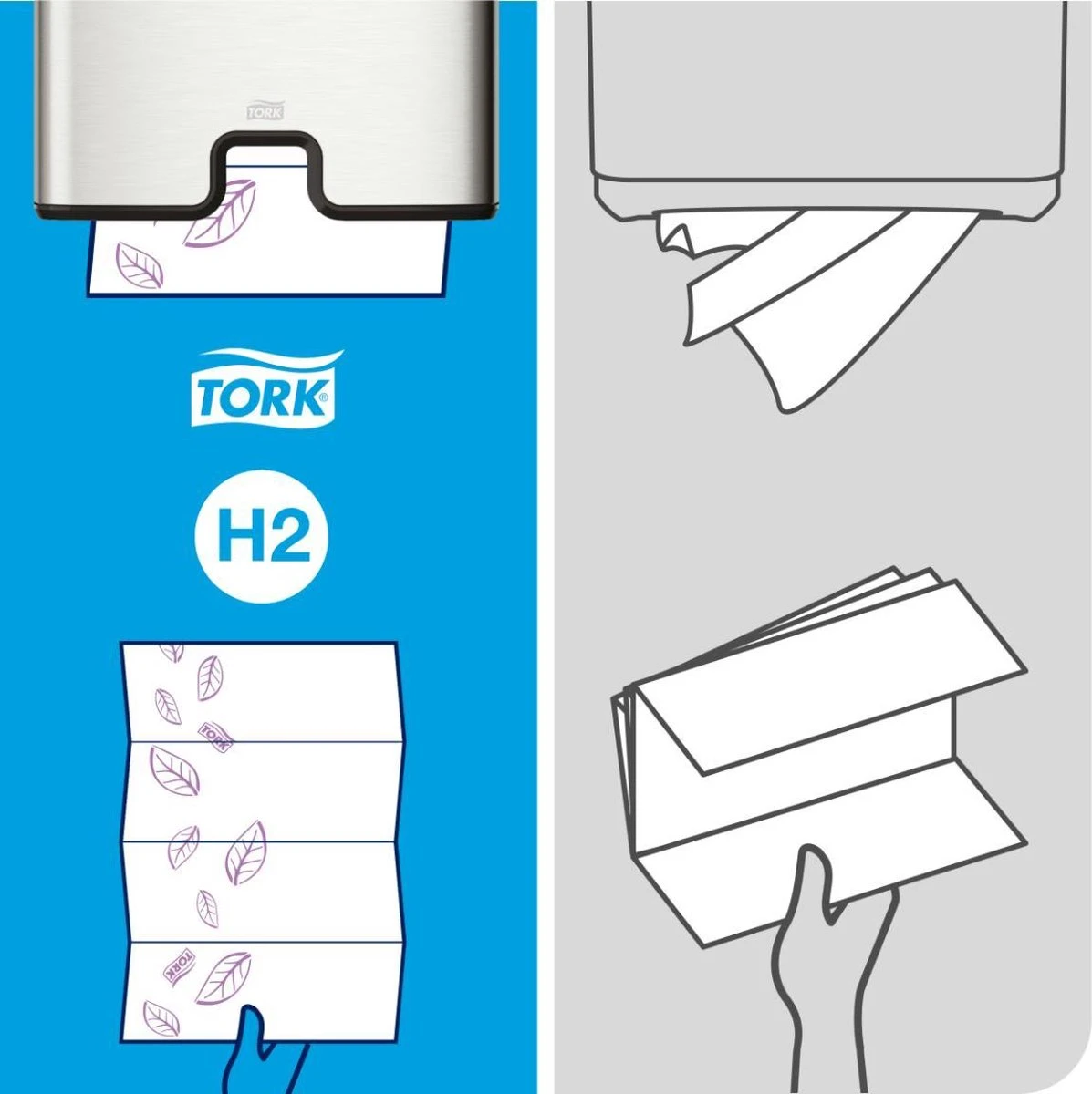 Tork Handdoekpapier Intervouw Super-soft 2-laags 2100 Vel 8 Tork Handdoekpapier Intervouw Super-soft 2-laags 2100 Vel - Afbeelding 6