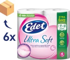 Edet Ultra Soft Xtra Long 4-laags Toiletpapier - 24 = 48 Rollen -Schoonmaakartikelen Winkel 1200x1029 1