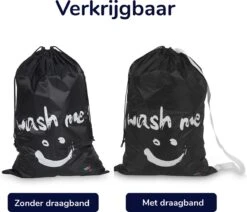 Wonair - Grote Waszak - Laundry Bag - Wash Me - 60x90cm - Zwart - Met Trekkoord 15 Wonair - Grote Waszak - Laundry Bag - Wash Me - 60x90cm - Zwart - Met Trekkoord -Schoonmaakartikelen Winkel 1200x1031