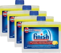 Finish Integrale Machinereiniger Citroen Vaatwasser - 4x 250 ML - Voordeelpak -Schoonmaakartikelen Winkel 1200x1036 1