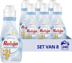 Robijn Jasmijn & Sandelhout Wasverzachter - 8 X 30 Wasbeurten- Voordeelverpakking 26 Robijn Jasmijn & Sandelhout Wasverzachter - 8 X 30 Wasbeurten- Voordeelverpakking -Schoonmaakartikelen Winkel 1200x1053