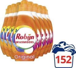 Robijn Klein & Krachtig Color Vloeibaar Wasmiddel - 8 X 19 Wasbeurten - Voordeelverpakking -Schoonmaakartikelen Winkel 1200x1078