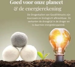 Goodlifehacks Originele XL 6 Stuks Drogerballen - Wasbollen - Wasverzachter - Zero Waste Dryerballs - Duurzaam - Herbruikbare Droogballen - Wit & Grijs - Energie Besparen -Schoonmaakartikelen Winkel 1200x1080