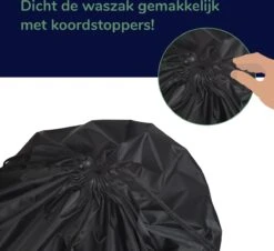 Wonair - Grote Waszak - Laundry Bag - Wash Me - 60x90cm - Zwart - Met Trekkoord 16 Wonair - Grote Waszak - Laundry Bag - Wash Me - 60x90cm - Zwart - Met Trekkoord -Schoonmaakartikelen Winkel 1200x1097 1