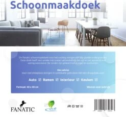 Ramen Doeken Clean Dry Droogdoek 45 X 60 Cm Met Fanatic 40 X 40 Cm Originele Raamdoeken -Schoonmaakartikelen Winkel 1200x1112 5