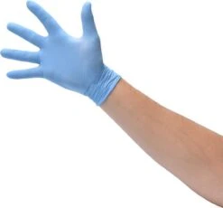 100x Nitril (Nitrile) Wegwerp Handschoenen - Blauw - Latex Vrij - Ongepoederd - Maat L -Schoonmaakartikelen Winkel 1200x1115