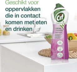 Cif CleanBoost Cream Pink Schuurmiddel - 8 X 750 Ml - Voordeelverpakking -Schoonmaakartikelen Winkel 1200x1118 2