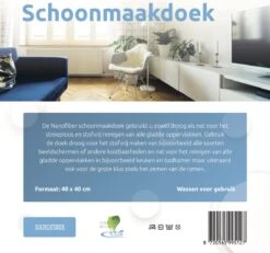 Ballista Ramenset Raamdoeken Droogdoek 45 X 60 Cm + Nanofiber 40 X 40 Cm Beide In Het Blauw Klasse 1 -Schoonmaakartikelen Winkel 1200x1122 4