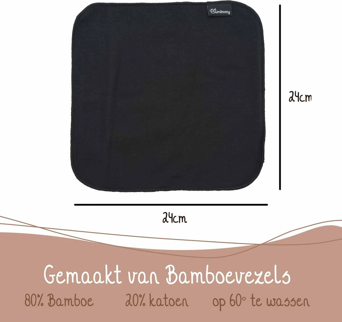 Bamboozy Vaatdoekjes Zwart 3 Stuks Herbruikbaar Keukenpapier Unpaper Towel Bamboevezels Plasticvrij 7 Bamboozy Vaatdoekjes Zwart 3 Stuks Herbruikbaar Keukenpapier Unpaper Towel Bamboevezels Plasticvrij - Afbeelding 5