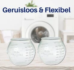 Waspakket - 6 Drogerballen - 2 Wasbollen - Maatschepje - Wasdoekje - Doseerbol - Wasbol - Doseerbollen -Schoonmaakartikelen Winkel 1200x1143 1