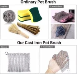 LOUZIR RVS Gietijzer Cleaner Voor Pannen - Metalen Borstel- Scrubmat- Zilver 20 LOUZIR RVS Gietijzer Cleaner Voor Pannen - Metalen Borstel- Scrubmat- Zilver -Schoonmaakartikelen Winkel 1200x1149 4