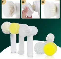 Apeiron Elektrische Schoonmaakborstel - Poetsmachine - Poliermachine - Schrobborstel - Handborstel - Werkborstel - Schrobber - Boorborstel - Wasborstel - Schoonmaakmiddelen - Reinigingsborstel - 3 Opzetstukken 22 Apeiron Elektrische Schoonmaakborstel - Poetsmachine - Poliermachine - Schrobborstel - Handborstel - Werkborstel - Schrobber - Boorborstel - Wasborstel - Schoonmaakmiddelen - Reinigingsborstel - 3 Opzetstukken -Schoonmaakartikelen Winkel 1200x1155 4