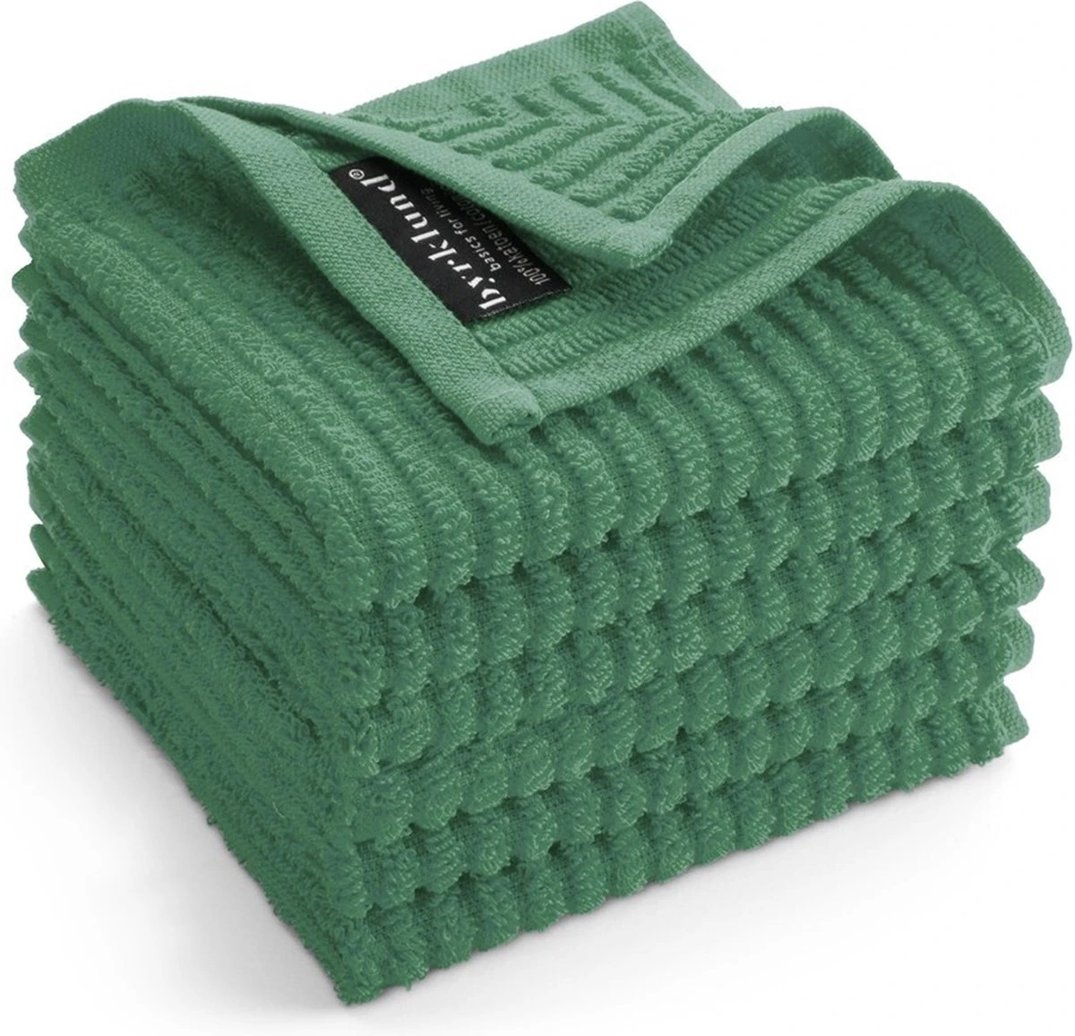Byrklund Vaatdoek Katoen - Clean & Shiny - 6x 30x30 - Groen 4 Byrklund Vaatdoek Katoen - Clean & Shiny - 6x 30x30 - Groen - Afbeelding 2