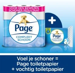 Page Vochtig Toiletpapier - 12 X 38 Stuks - Compleet Schoon Vochtig Wc Papier - Voordeelverpakking -Schoonmaakartikelen Winkel 1200x1159 4