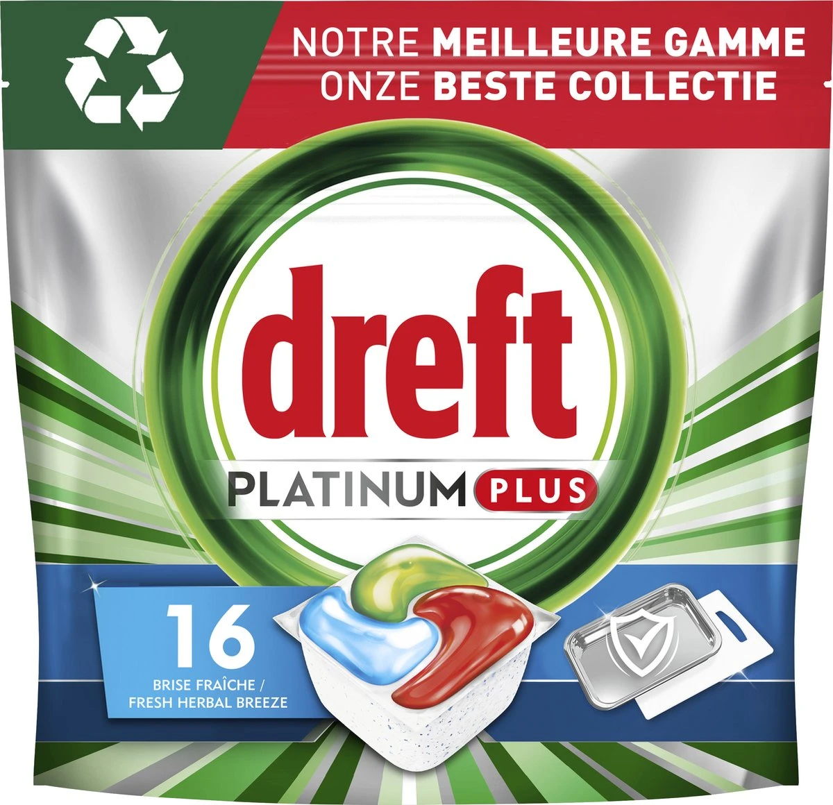 Dreft Platinum Plus All In One Machine Clean - Vaatwastabletten - 80 Tabletten 4 Dreft Platinum Plus All In One Machine Clean - Vaatwastabletten - 80 Tabletten - Afbeelding 2