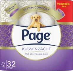 Page Toiletpapier - 32 Rollen - Kussenzacht Wc Papier (3-laags) - Voordeelverpakking -Schoonmaakartikelen Winkel 1200x1167 2