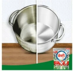 Dreft Platinum Plus All In One Deep Clean - Vaatwastabletten - Voordeelverpakking 5 X 16 Stuks -Schoonmaakartikelen Winkel 1200x1173 4