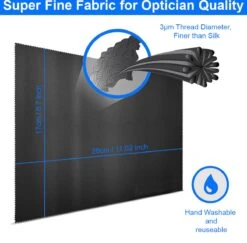 MMOBIEL 6 Pack Microfiber Reinigingsdoeken Wasbaar - 18 X 15cm - Zwart -Schoonmaakartikelen Winkel 1200x1179 5