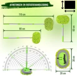 Merkloos Professionele Telescopische Wasborstel + Tonova Pen - Auto Schoonmaakborstel - Anti Slip - Auto, Caravan & Camper - Uitschuifbaar - Groen -Schoonmaakartikelen Winkel 1200x1190 5