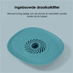 Heuts Goods - Gootsteenzeef - Gootsteenstop - Afvoerzeef - Afvoerstop - Spoelbal - Bad - Douchebak - Keuken - Wasbak - Badkuip - Siliconen - Donkerblauw -Schoonmaakartikelen Winkel 1200x1196 10