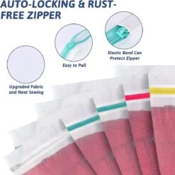 BOTC Waszakken - Wasnetten - Set Van 5 - Bescherm Je Wasgoed En Wasmachine - Transparant -Schoonmaakartikelen Winkel 1200x1197 6