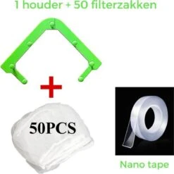 Merkloos Gootsteen Organizer - Gootsteen Afval Netje - Gootsteenontstopper - Spoelbak - Incl. 50 Netjes -Schoonmaakartikelen Winkel 1200x1198 41
