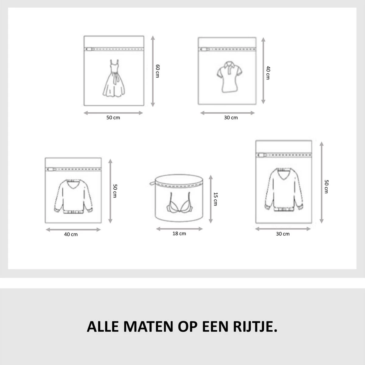 Merkloos Waszakken | Set Van 5 Waszakjes Met Rits - Waszak - Wasnet - Kledingzakjes - BH Was Zakjes - Laundry Bag Set Voor Ondergoed - Kleding - Delicaat Wasgoed - Wasmachine Zakjes - Wasgoed 7 Merkloos Waszakken | Set Van 5 Waszakjes Met Rits - Waszak - Wasnet - Kledingzakjes - BH Was Zakjes - Laundry Bag Set Voor Ondergoed - Kleding - Delicaat Wasgoed - Wasmachine Zakjes - Wasgoed - Afbeelding 5