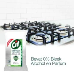 Cif Disinfect & Shine Wipes Original Desinfectie Schoonmaakdoekjes - 12 X 30 Doekjes - Voordeelverpakking -Schoonmaakartikelen Winkel 1200x1200 1016